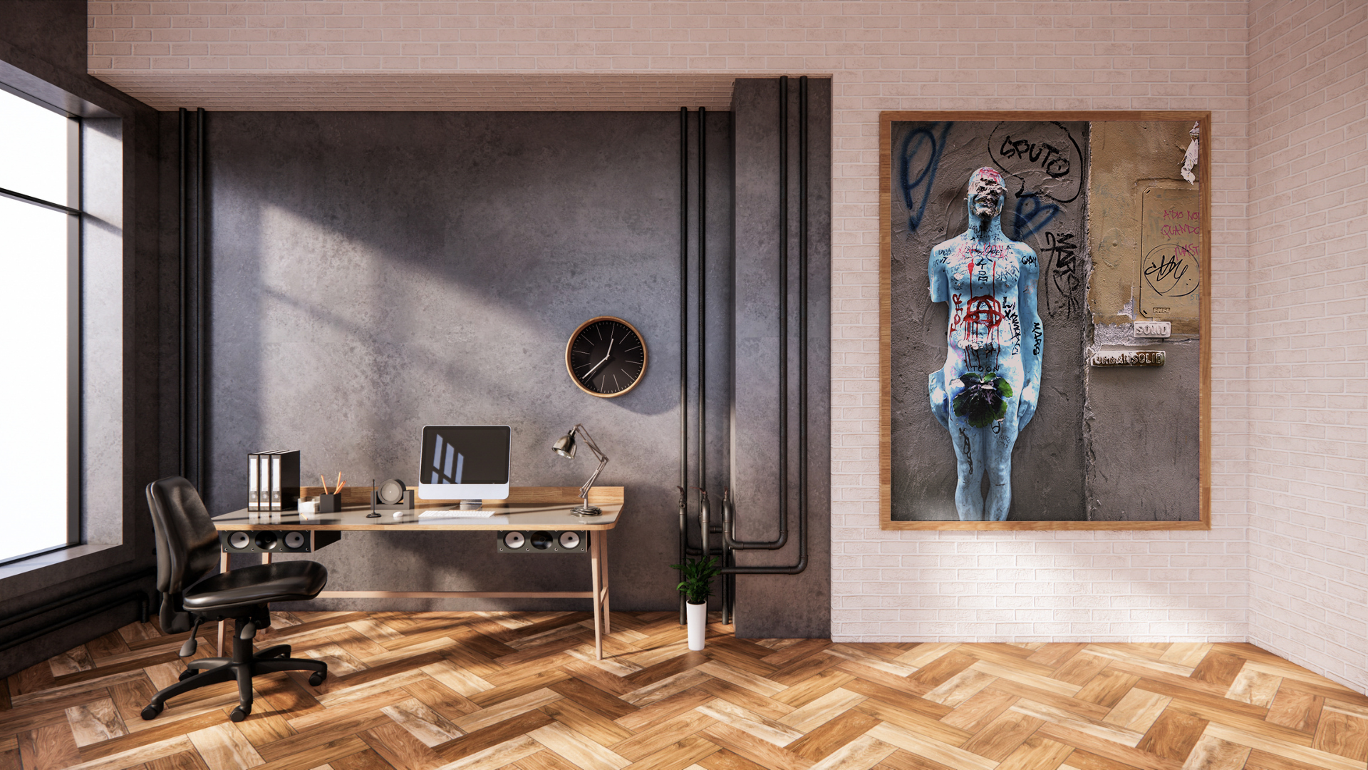 Urban Street Art original abstract contextualised office art modern decor photo print by Blair Montague Drake